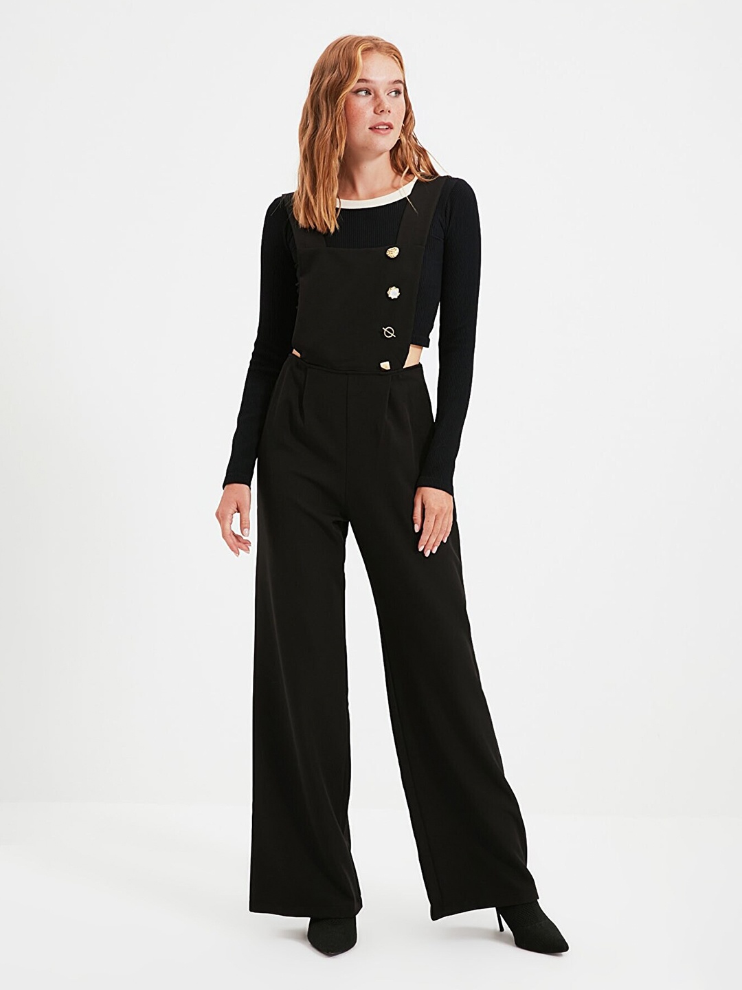 

Trendyol Women Black Basic Jumpsuit