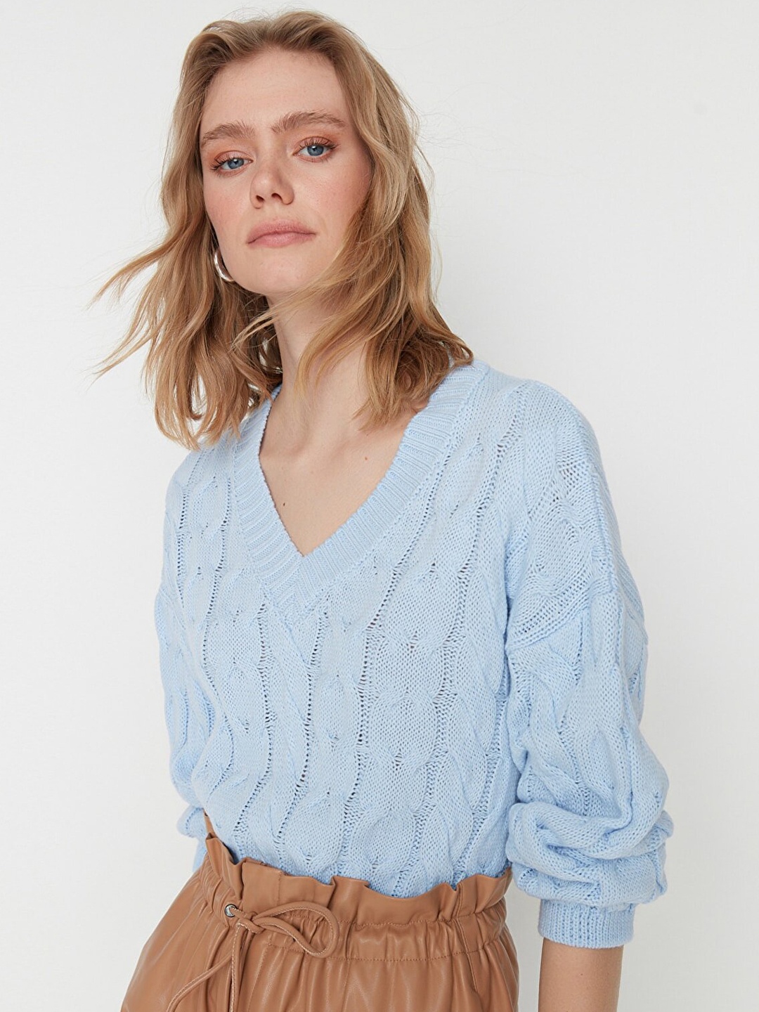 

Trendyol Women Blue Pullover