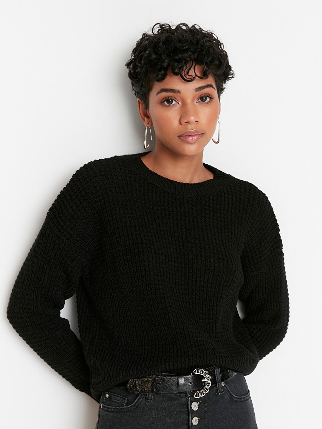 

Trendyol Women Black Pullover