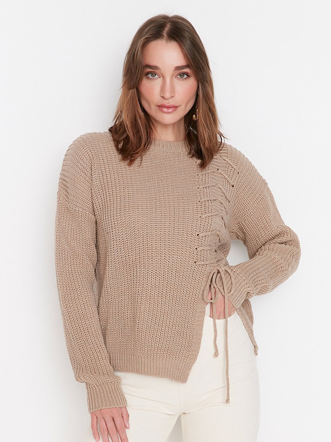

Trendyol Women Beige Pullover