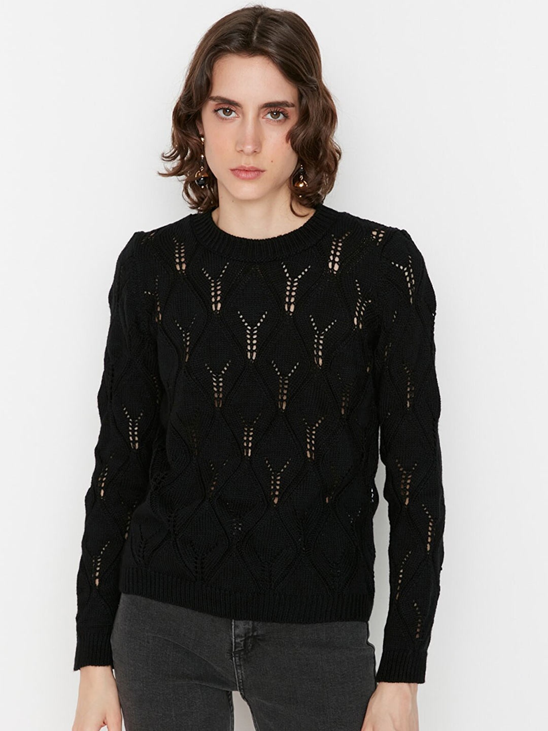 

Trendyol Women Black Pullover