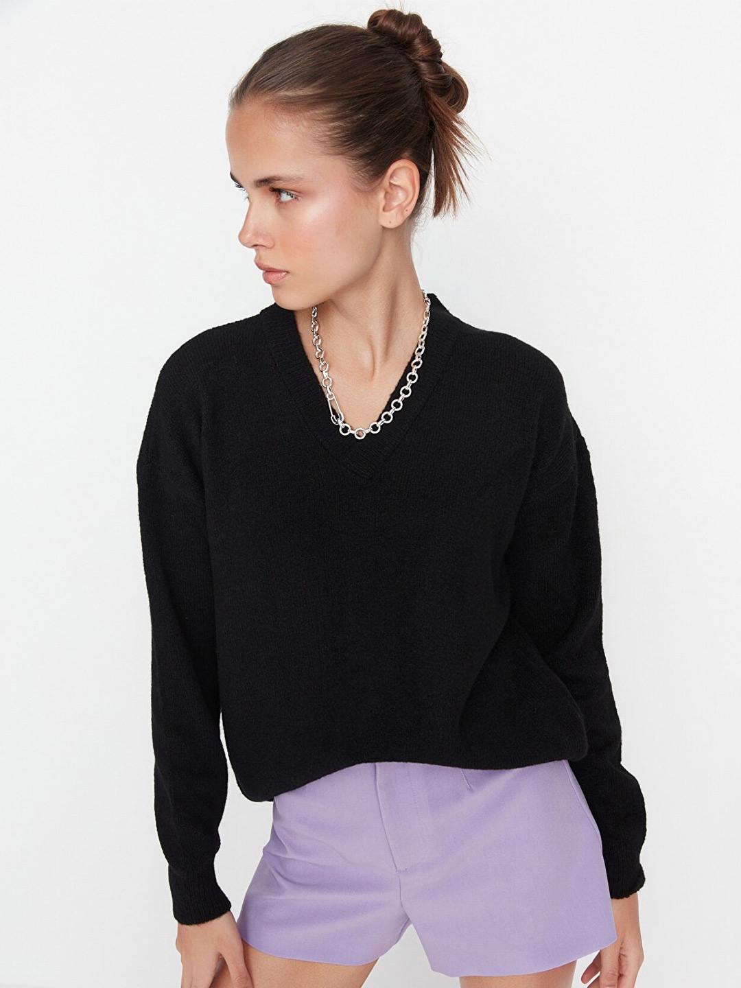 

Trendyol Women Black Pullover
