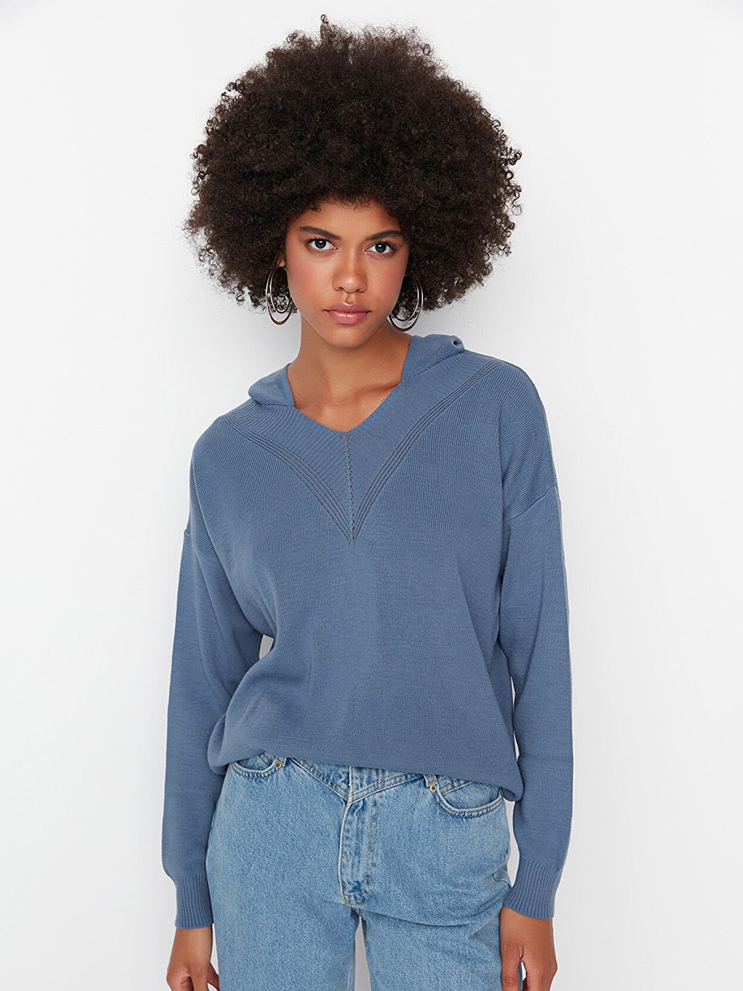 

Trendyol Women Blue Pullover