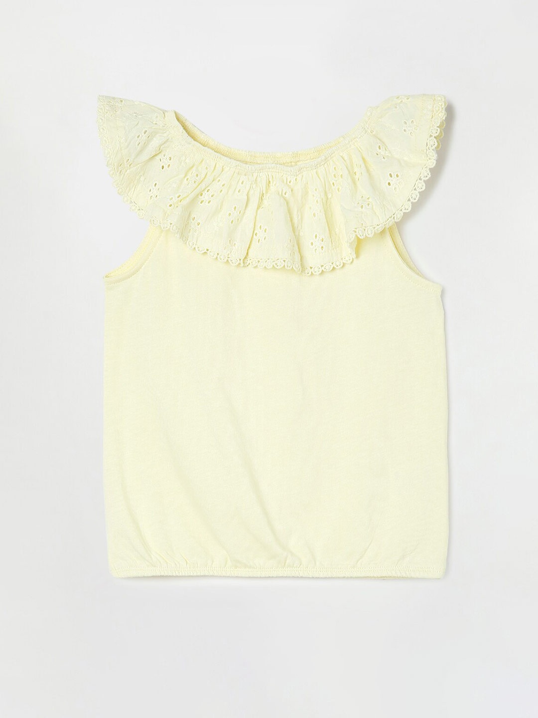 

Juniors by Lifestyle Girls Yellow Cotton T-shirt