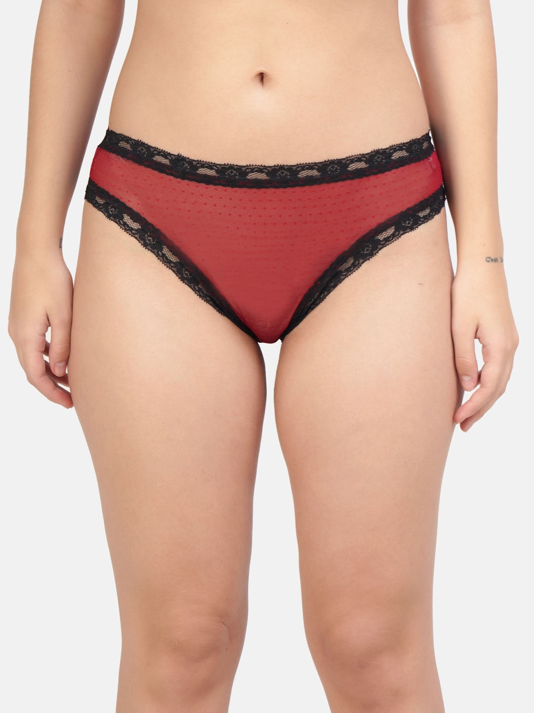 

Hill Islands Women Red Self-Design Thongs