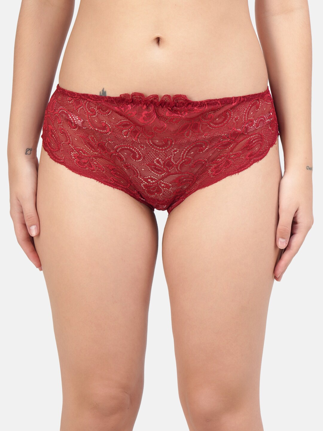 

Hill Islands Women Red Self-Design Thongs