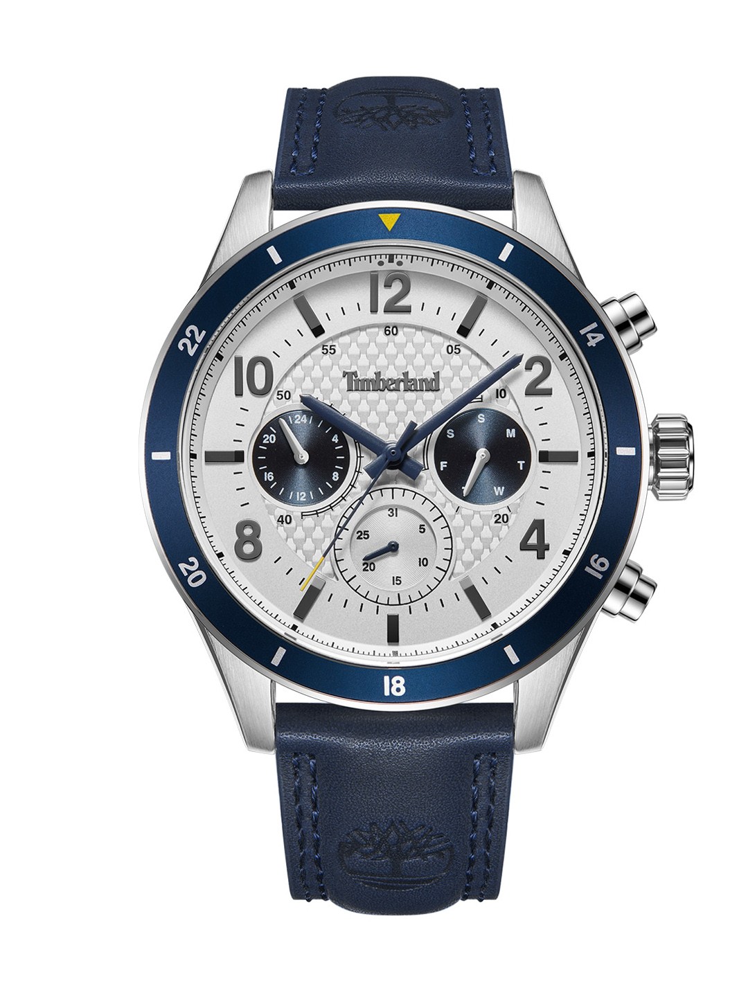 

Timberland Men Grey Dial & Blue Leather Strap Analogue Watch TDWGF2201003