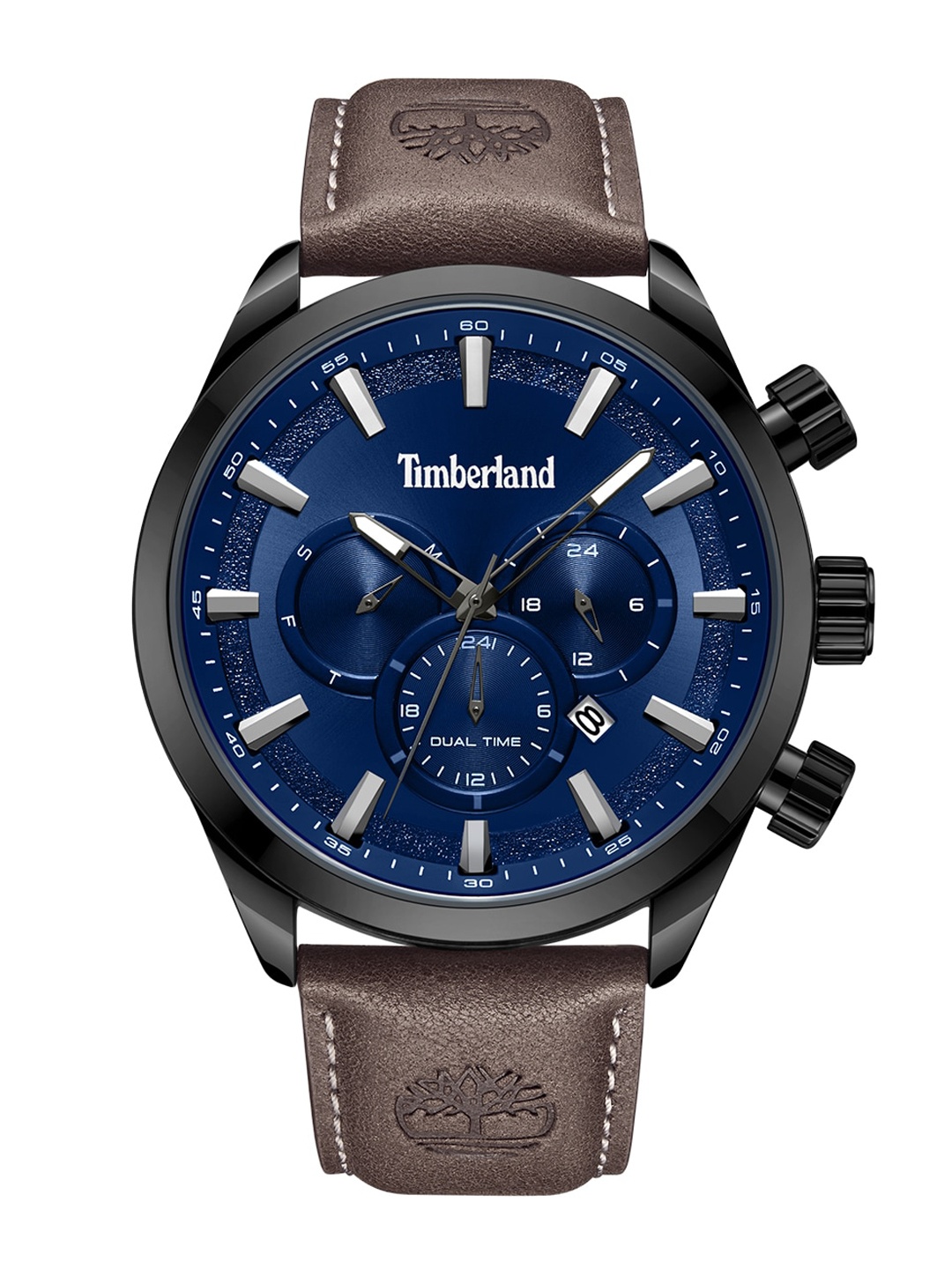 

Timberland Men Blue Dial & Brown Leather Strap Analogue Watch TDWGC2132502