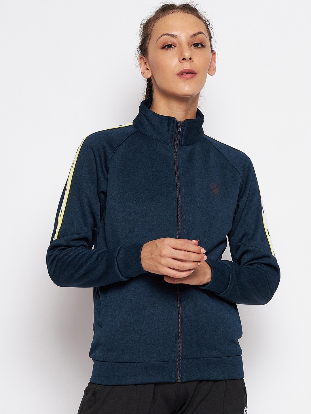 

UNPAR Women Navy Blue Sporty Jacket