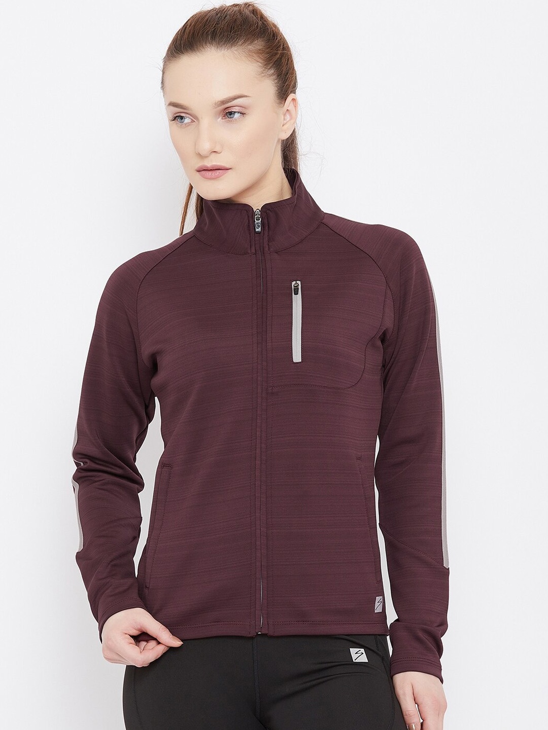 

UNPAR Women Burgundy Sporty Jacket