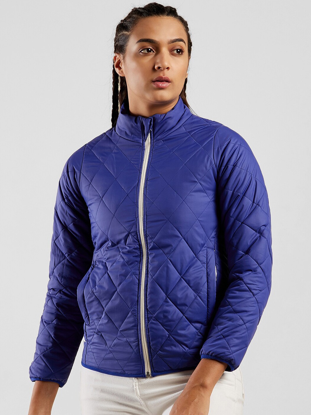 

UNPAR Women Blue Outdoor Quilted Jacket