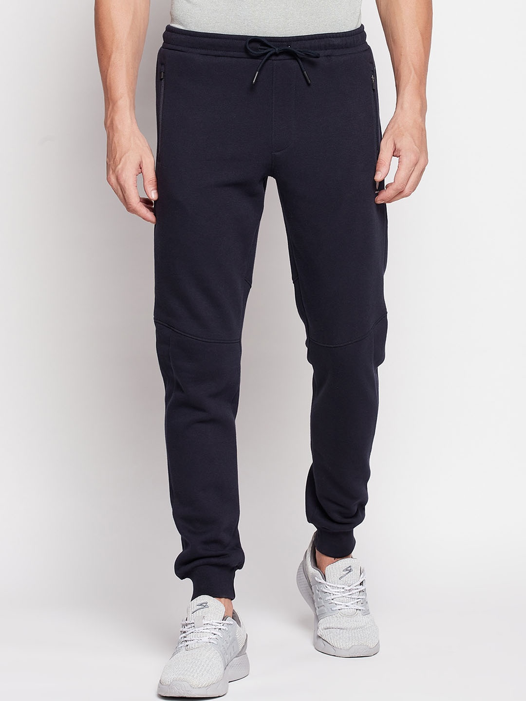 

UNPAR Men Navy Blue Solid Regular Fi Joggers