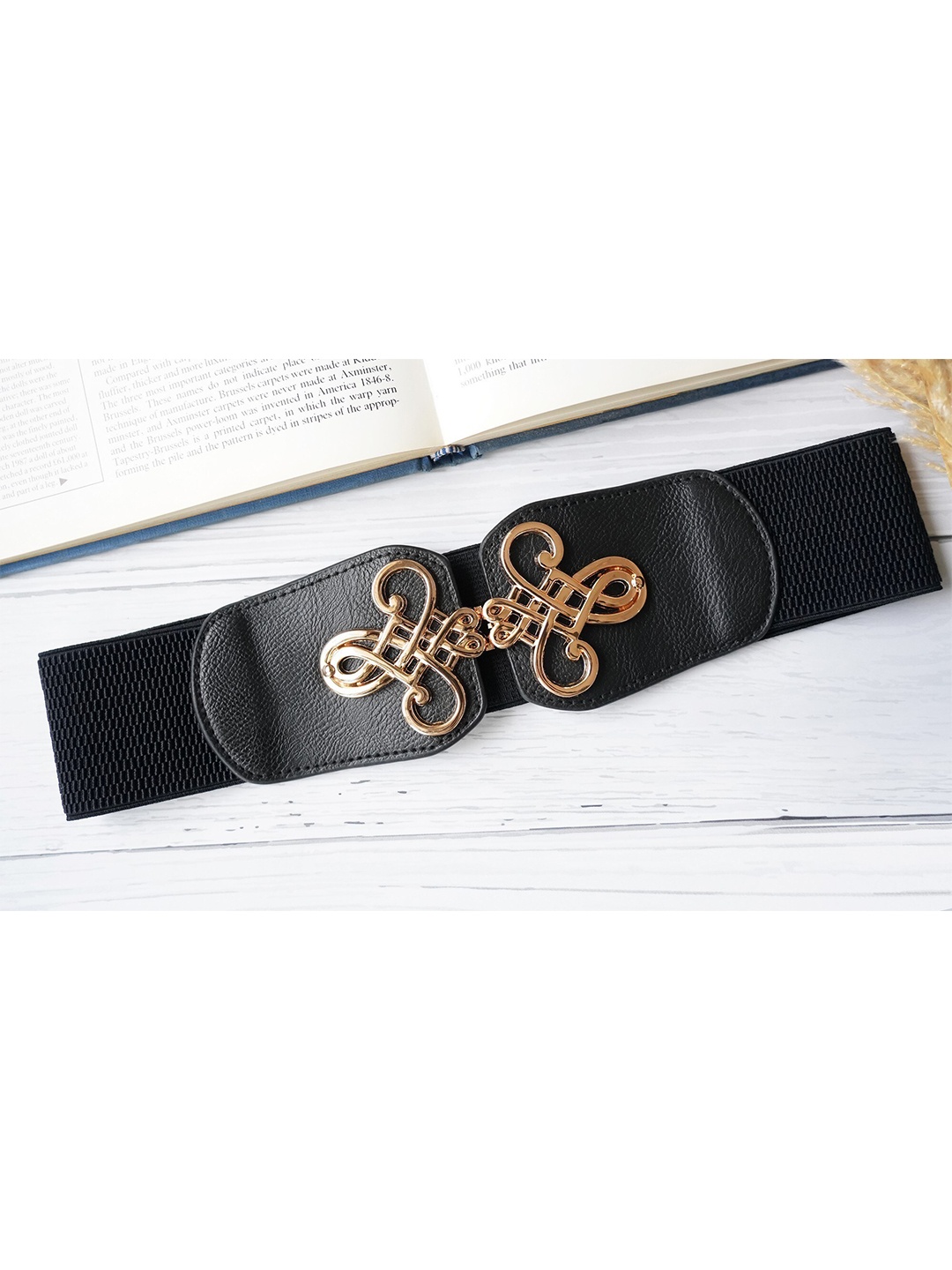 

Diva Dale Women Black Embellished Belt