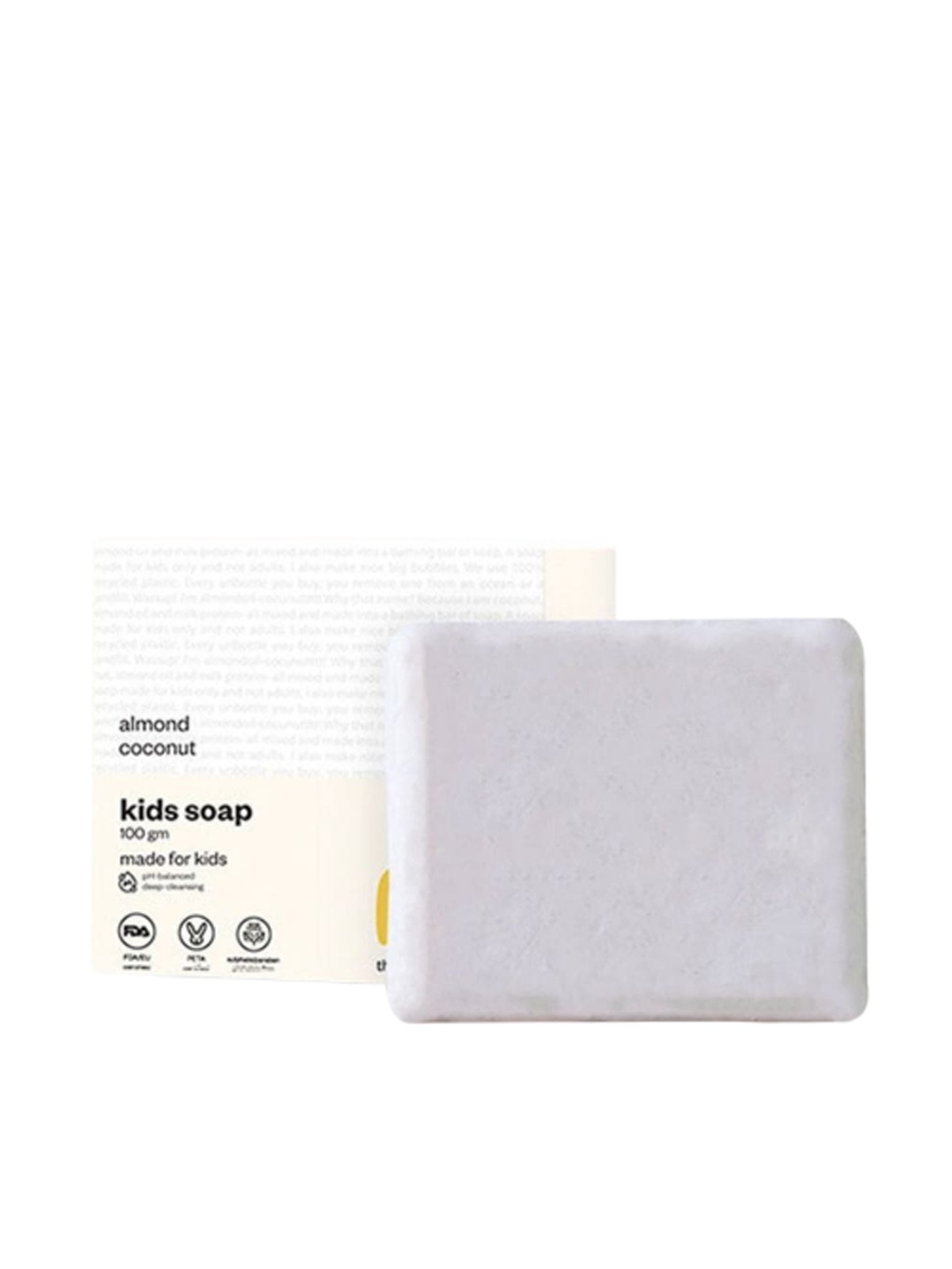 

The Unbottle Co Kids Almond & Coconut Soap 100 g, Cream