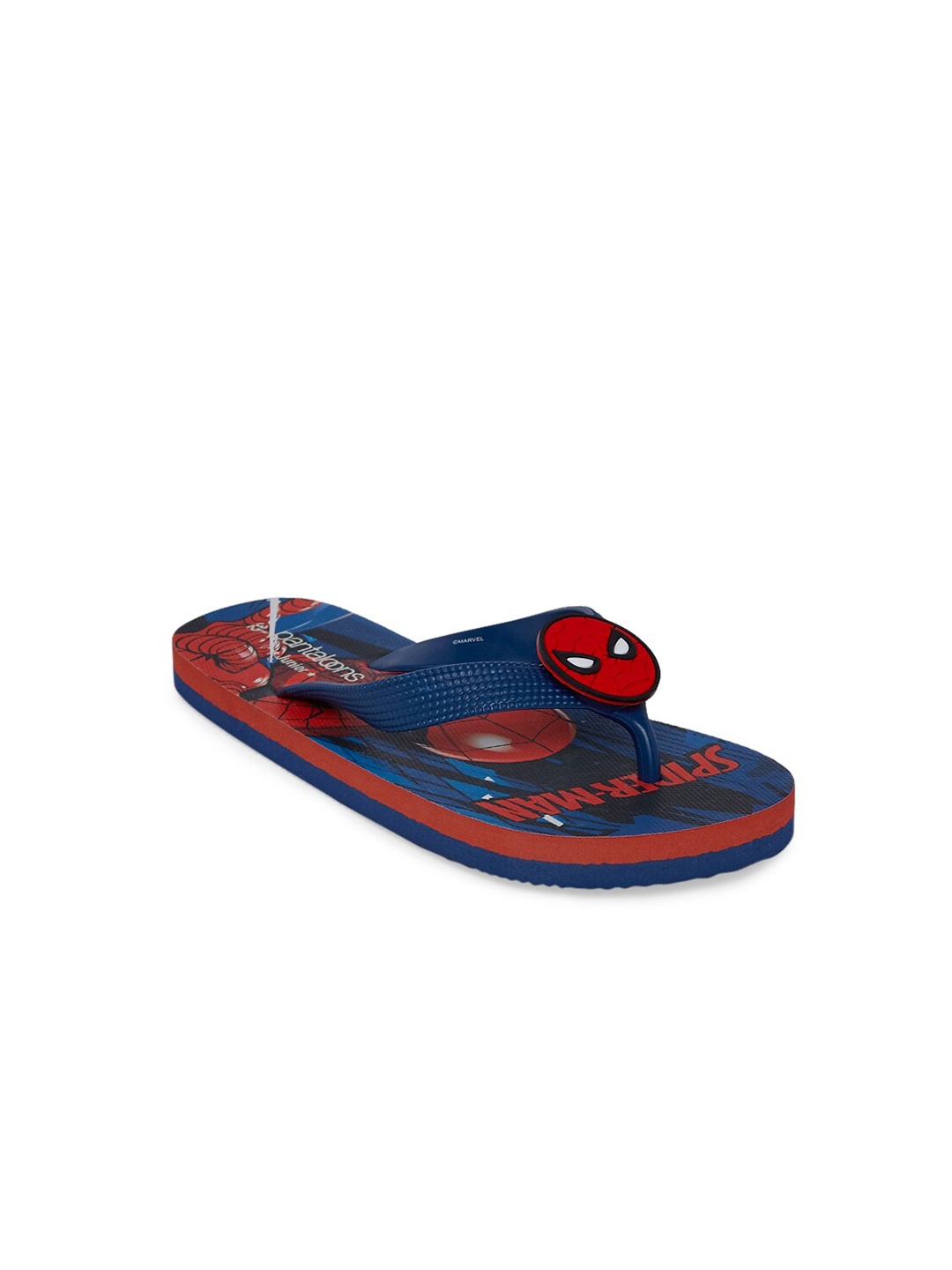 

Pantaloons Junior Boys Blue & Red Printed Thong Flip-Flops