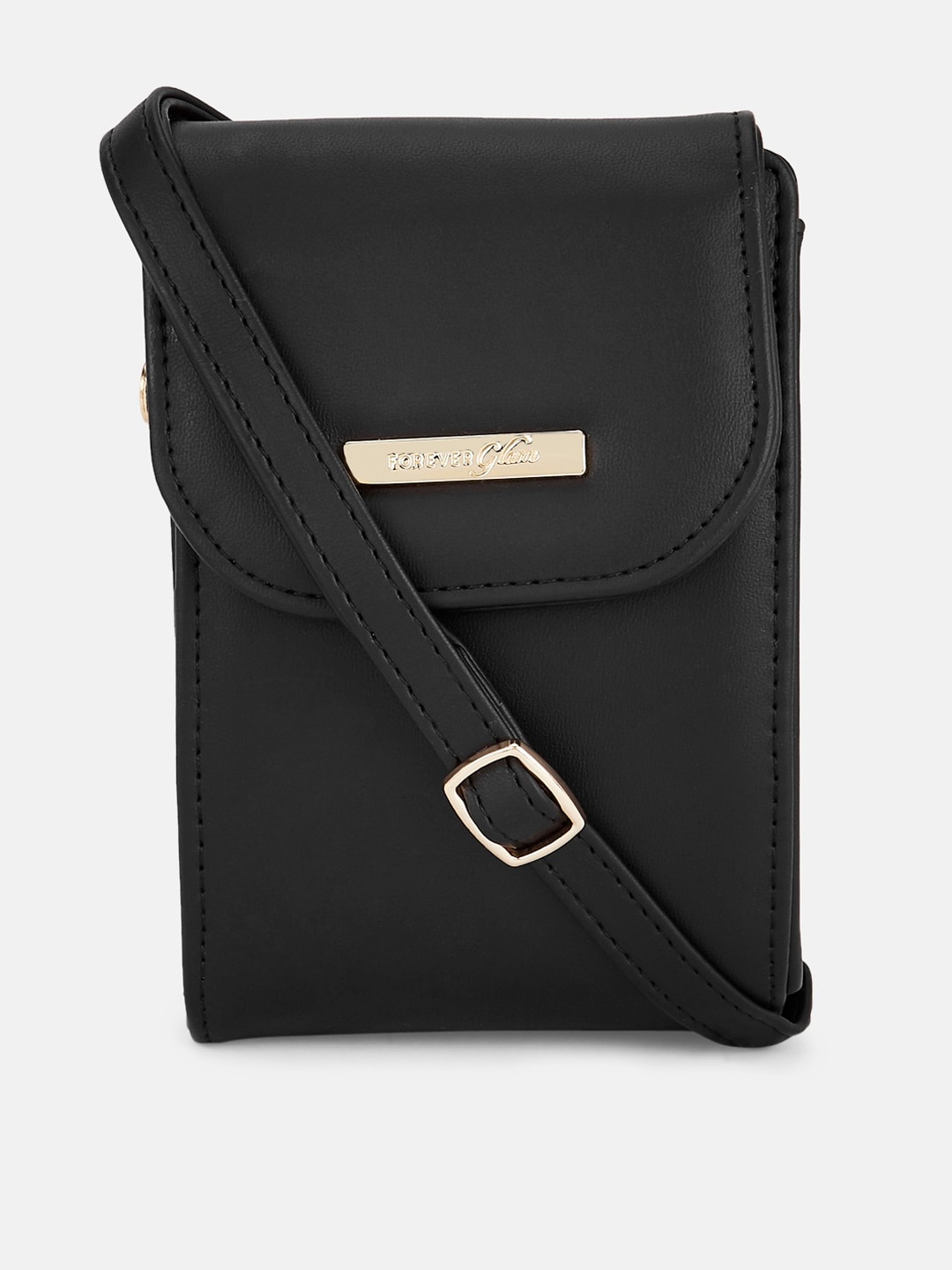 

Forever Glam by Pantaloons Women Black Structured Sling Bag