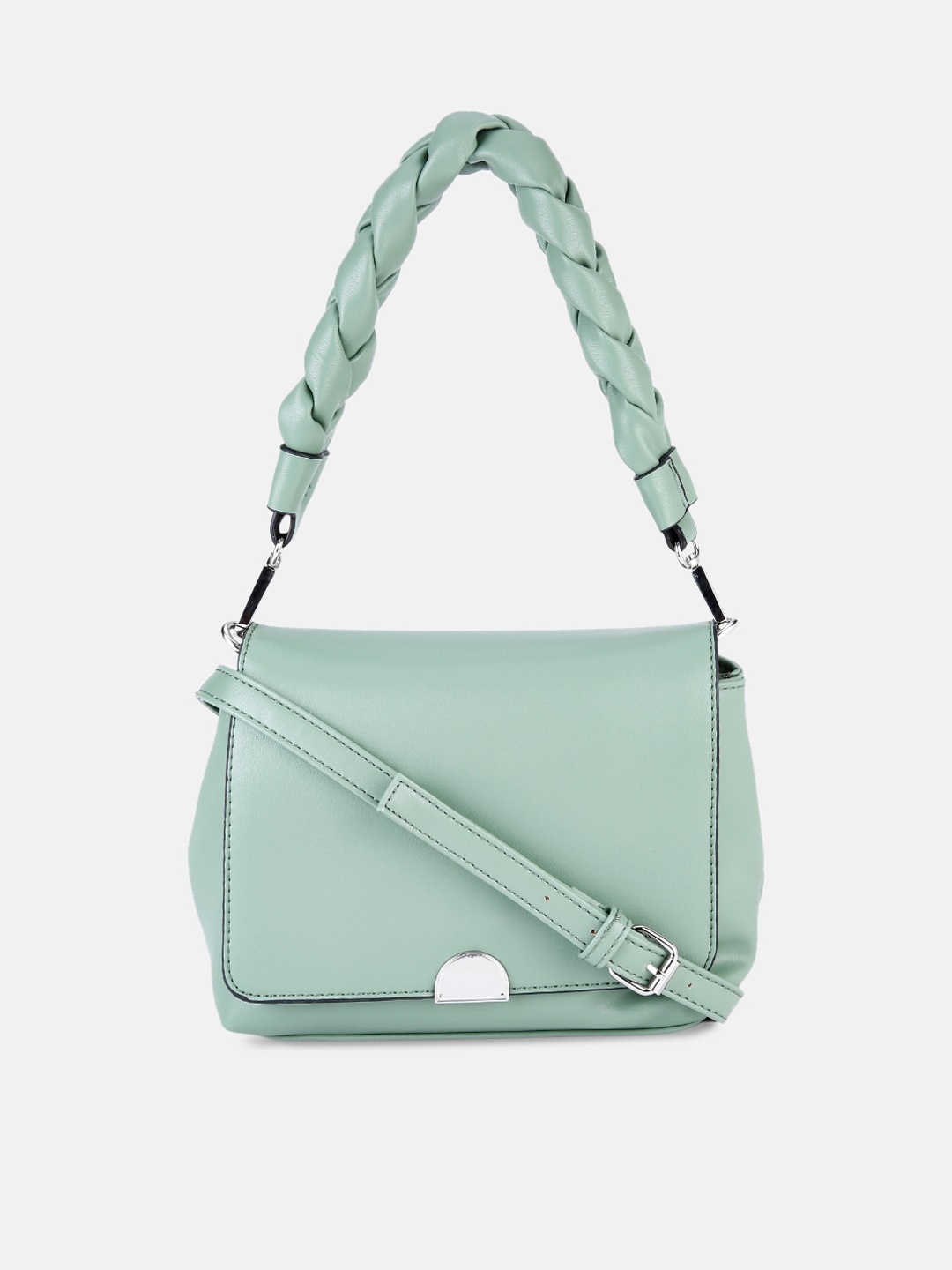 

Forever Glam by Pantaloons Women Green Structured Satchel