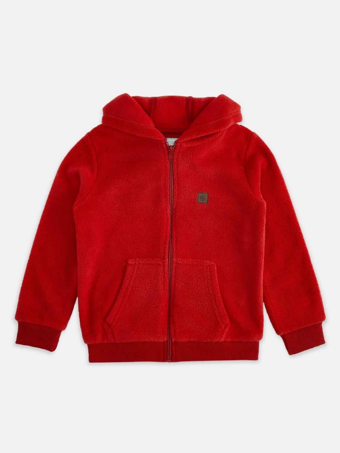 

Pantaloons Junior Boys Red Solid Bomber Jacket