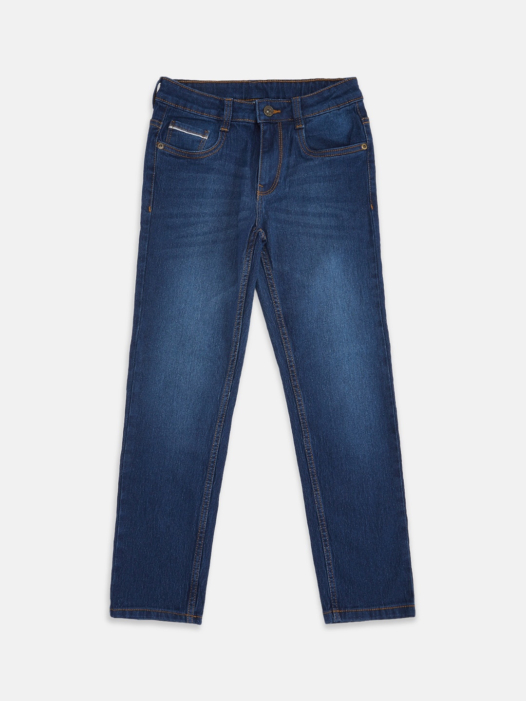 

Pantaloons Junior Boys Blue Mildly Distressed Light Fade Jeans