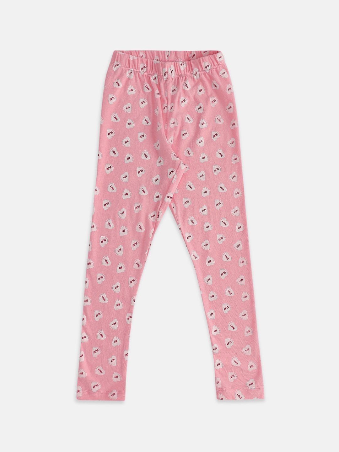 

Pantaloons Junior Girls Pink Printed Ankle-Length Leggings