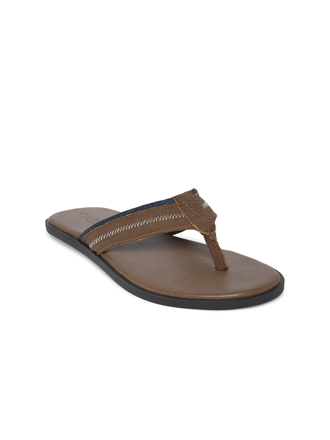 

BYFORD by Pantaloons Men Brown Solid Comfort Sandals
