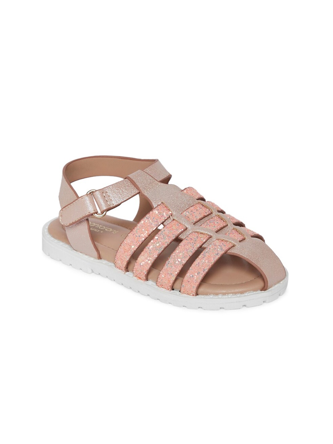 

Pantaloons Junior Girls Brown Embellished Mules Flats