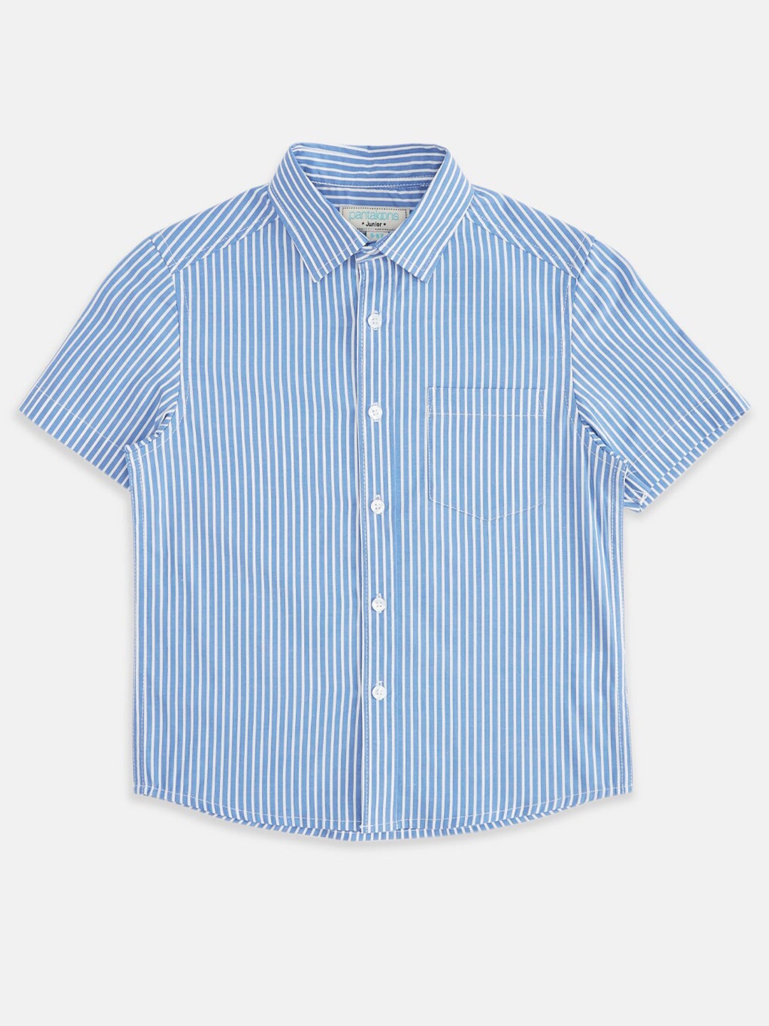 

Pantaloons Junior Boys Striped Casual Cotton Shirt, Blue