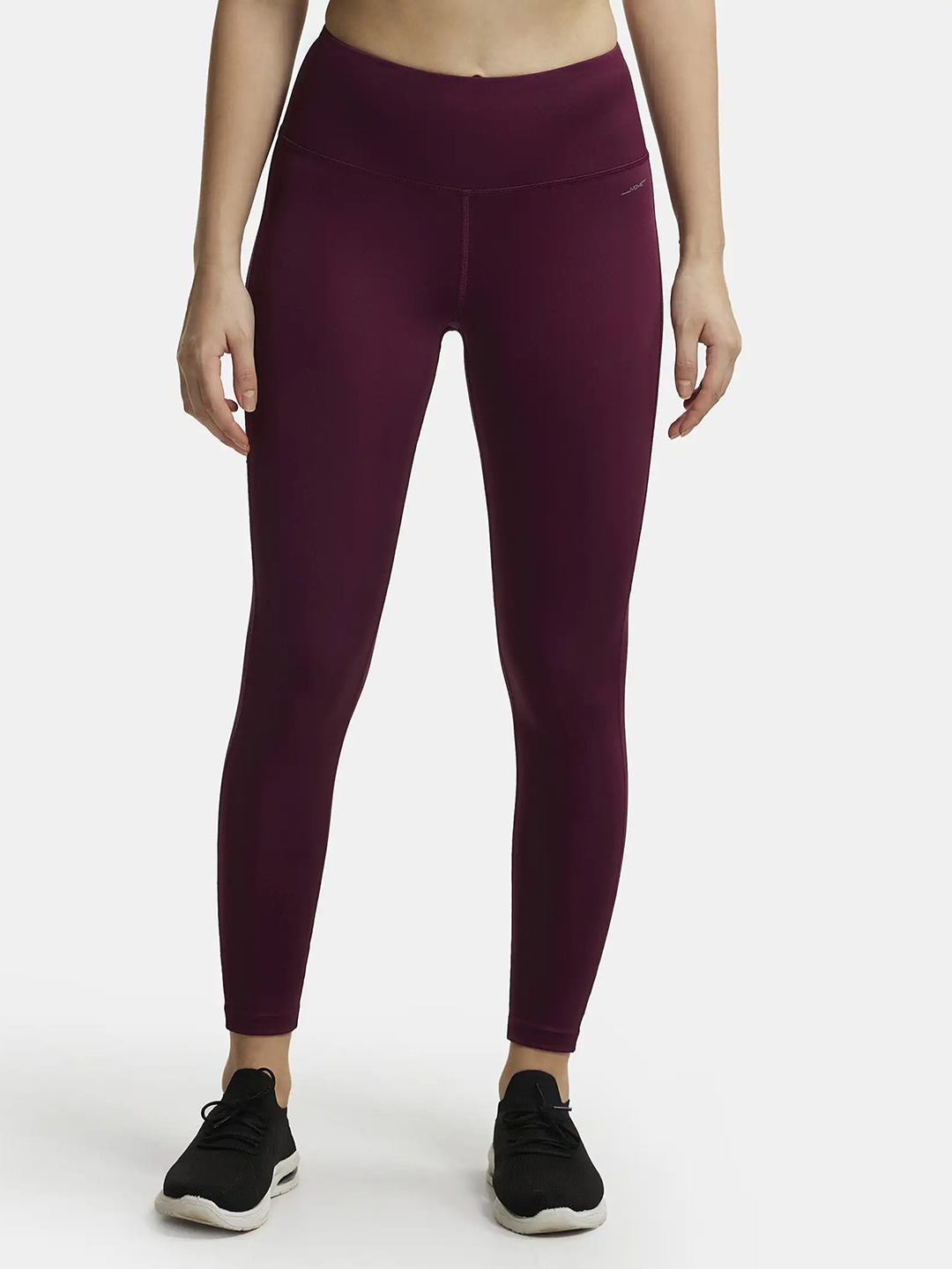 

Jockey Microfiber Stretch Performance Leggings with Back Pocket-MW68, Purple