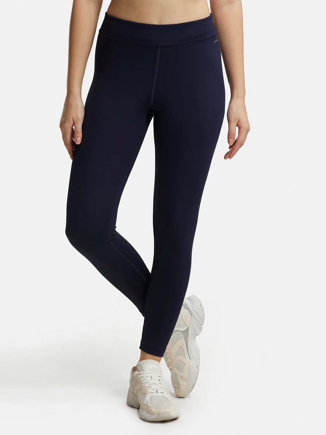

Jockey Microfiber Stretch Performance Leggings with Broad Waistband-MW20, Blue