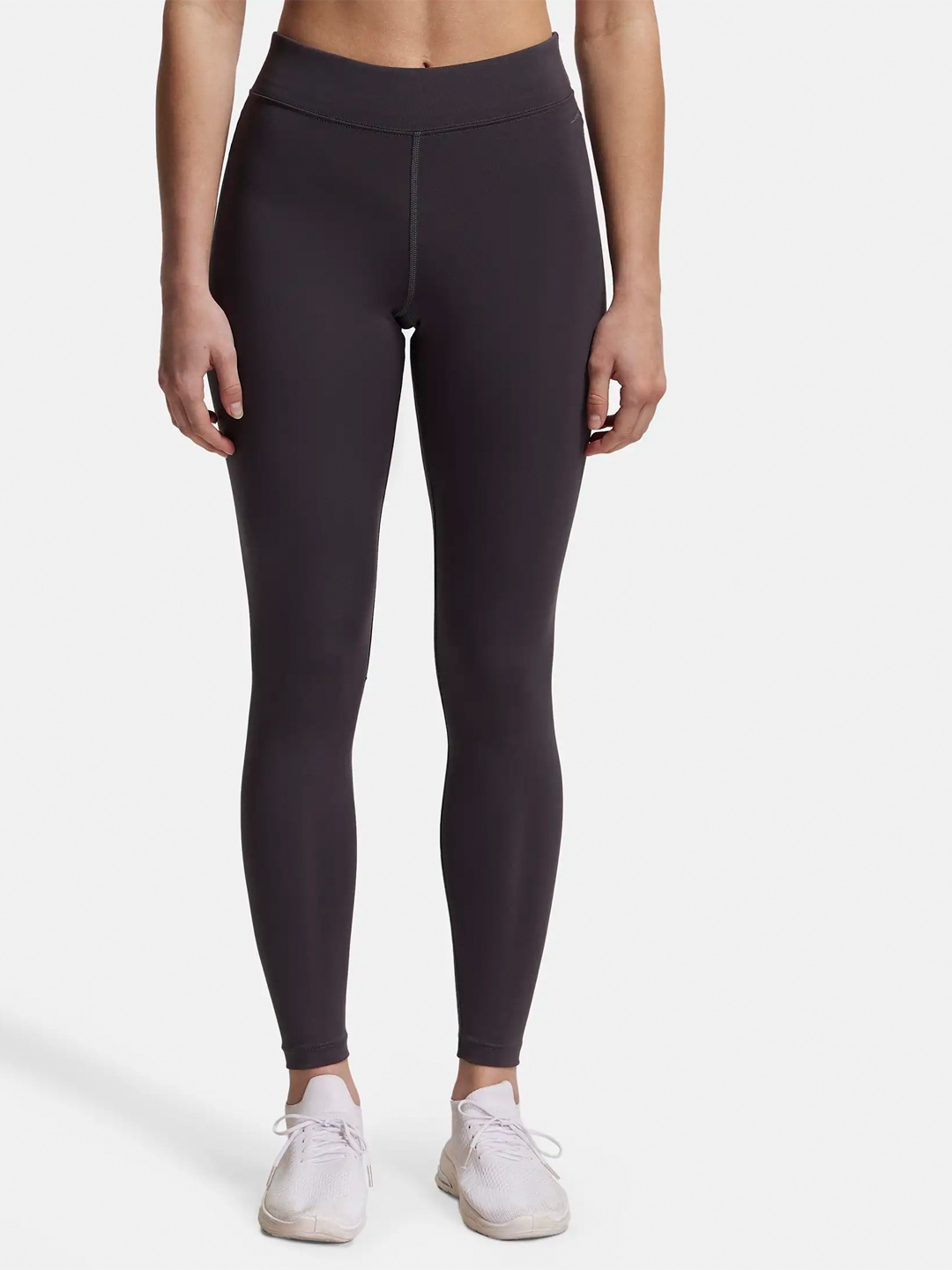 

Jockey Performance Leggings with Broad Waistband and Stay Dry Technology, Grey