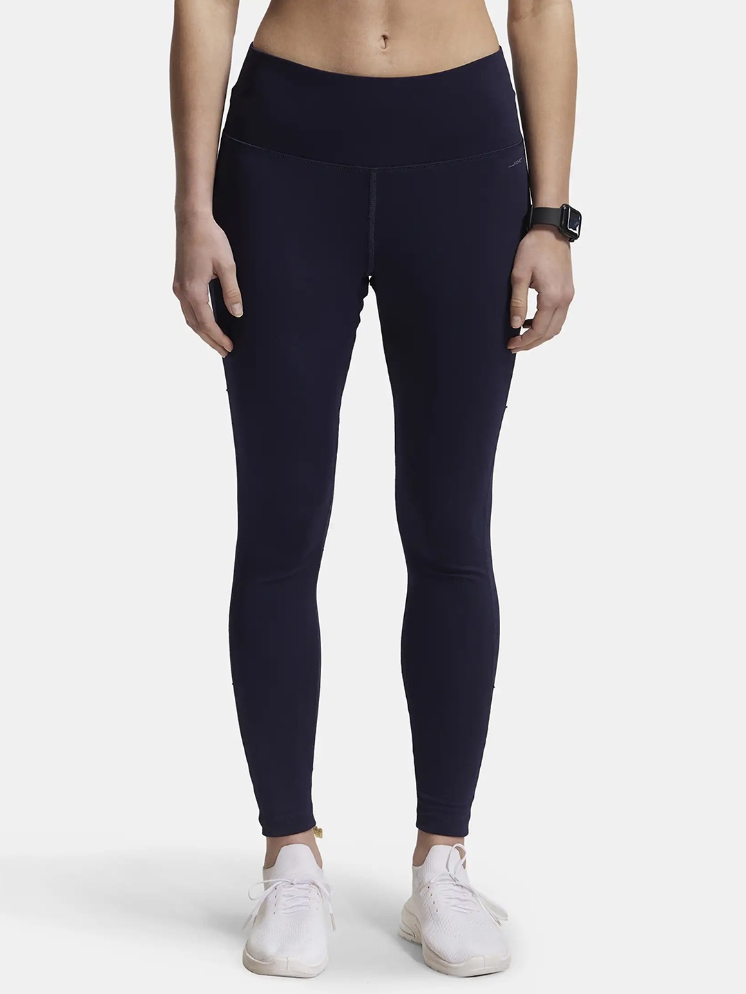 

Jockey Microfiber Performance 7/8th Leggings with Broad Waistband & Back Pocket -MW68, Navy blue