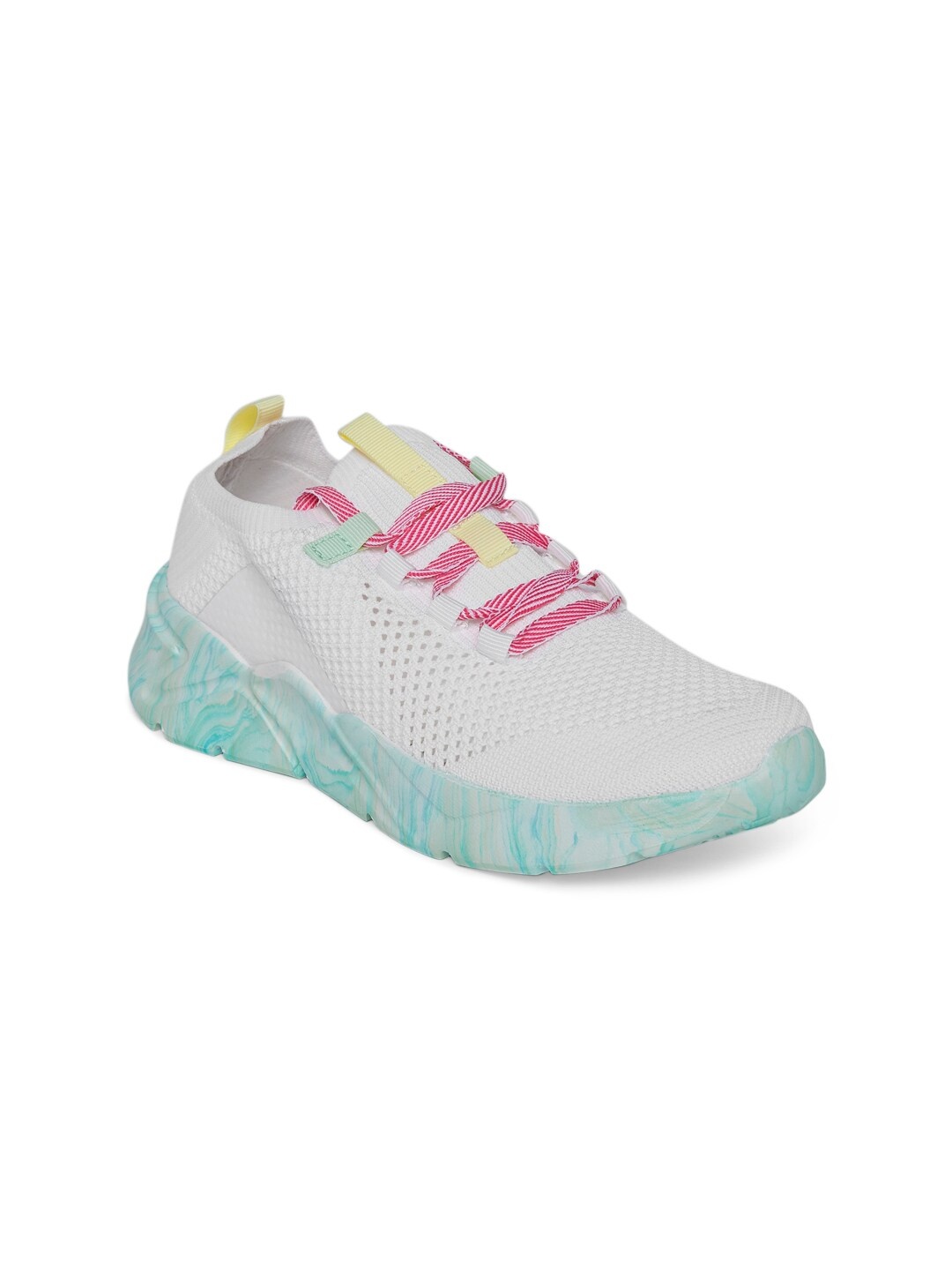 

Forever Glam by Pantaloons Women White Flyknit Walking Non-Marking Shoes