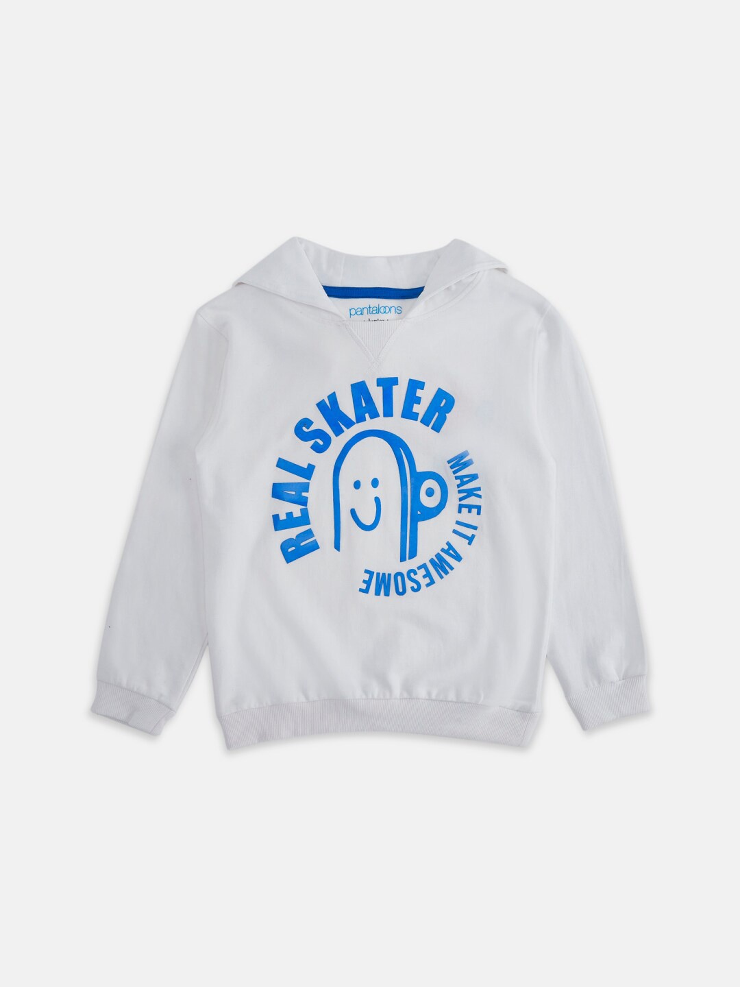 

Pantaloons Junior Boys White Printed Sweatshirt