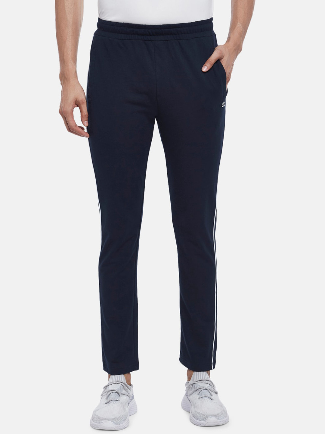 

Ajile by Pantaloons Men Navy Blue Cotton Track Pant