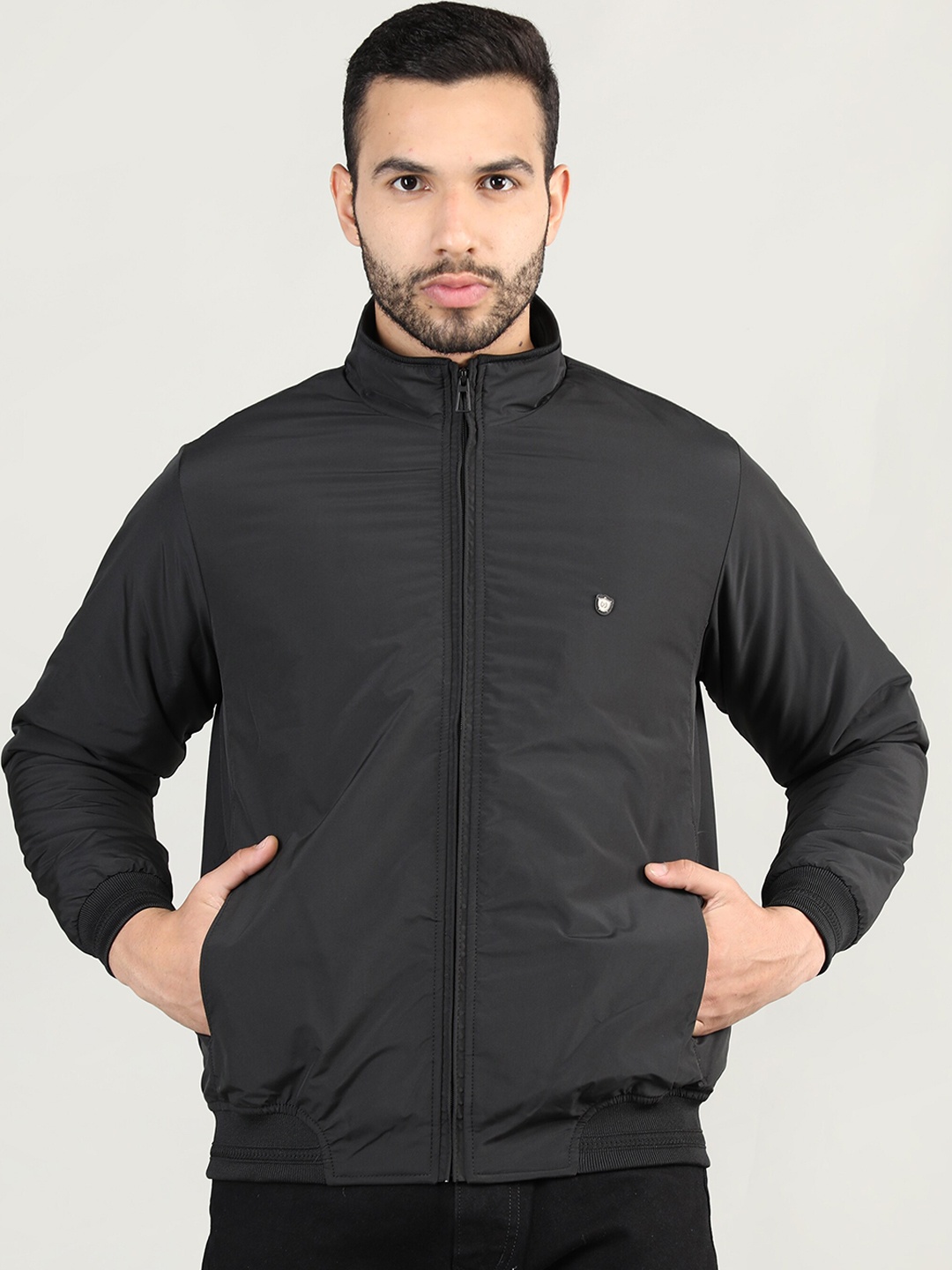

PROTEX Men Black Outdoor Puffer Jacket