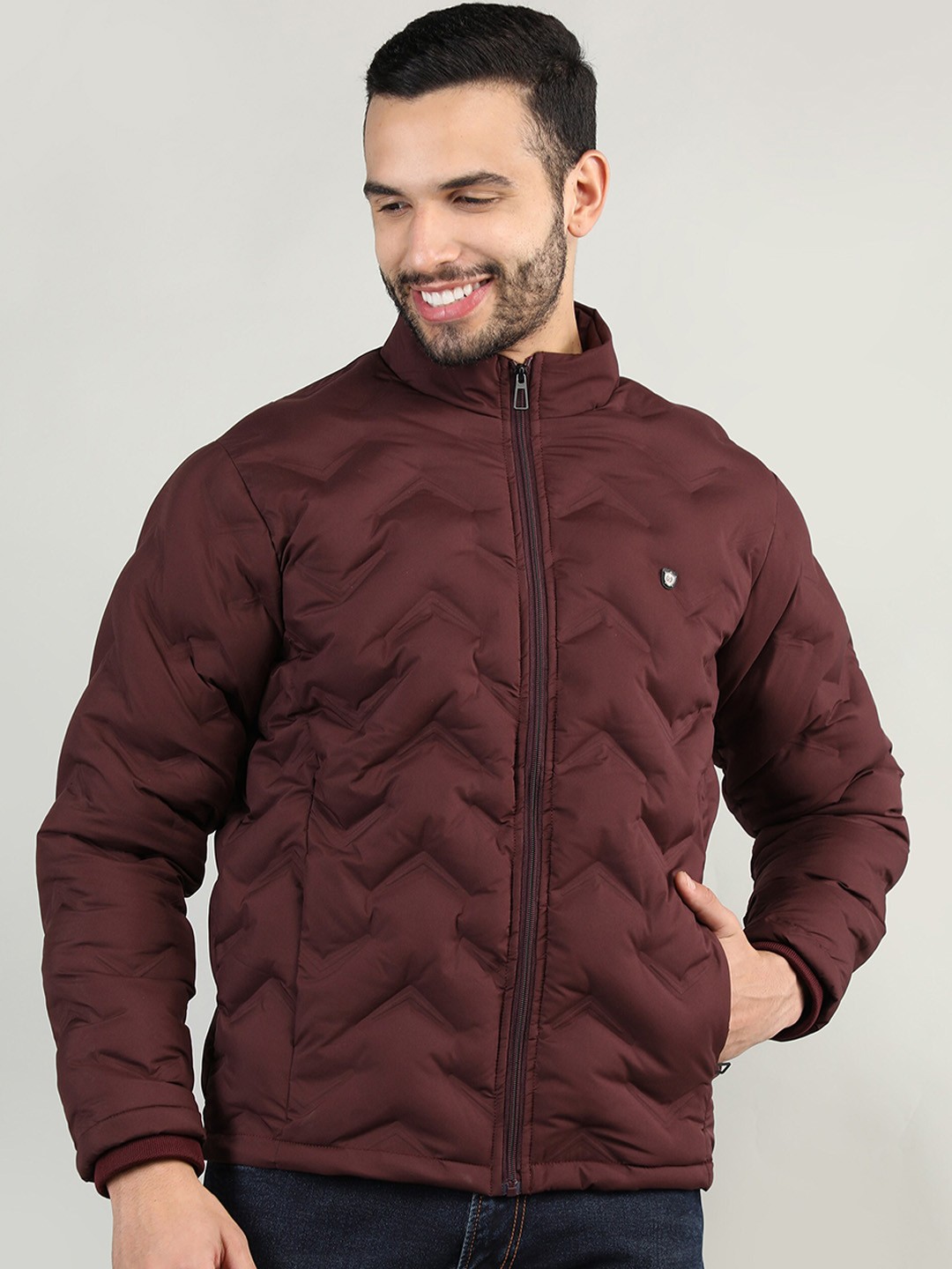 

PROTEX Men Maroon Puffer Jacket