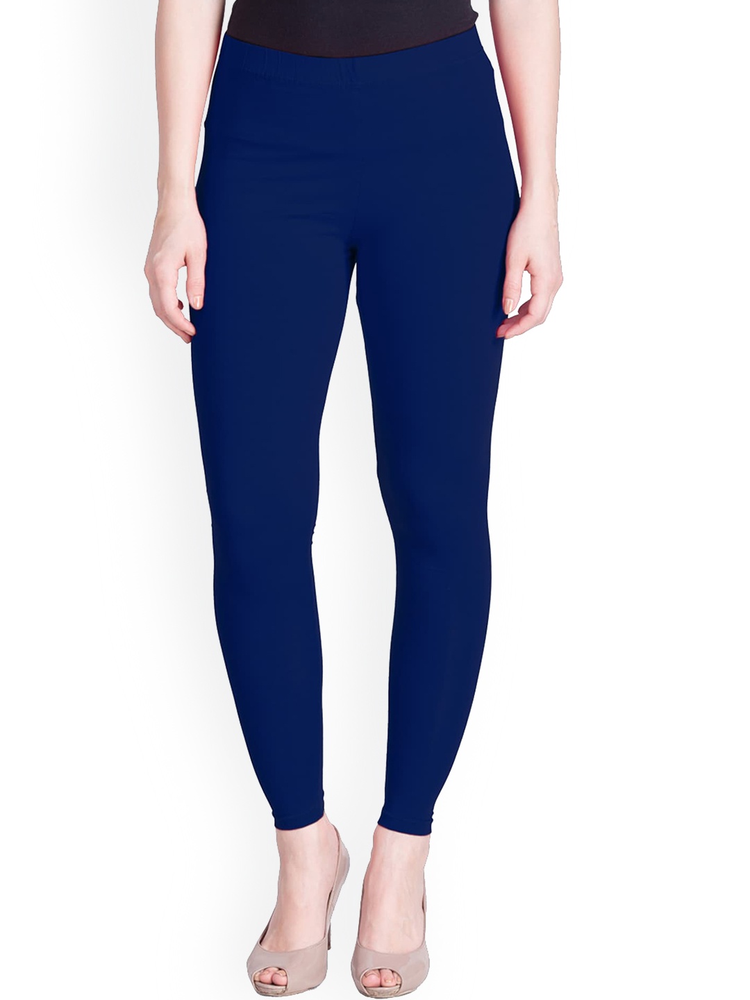 

LYRA Women Navy Blue Solid Ankle Length Winter Leggings