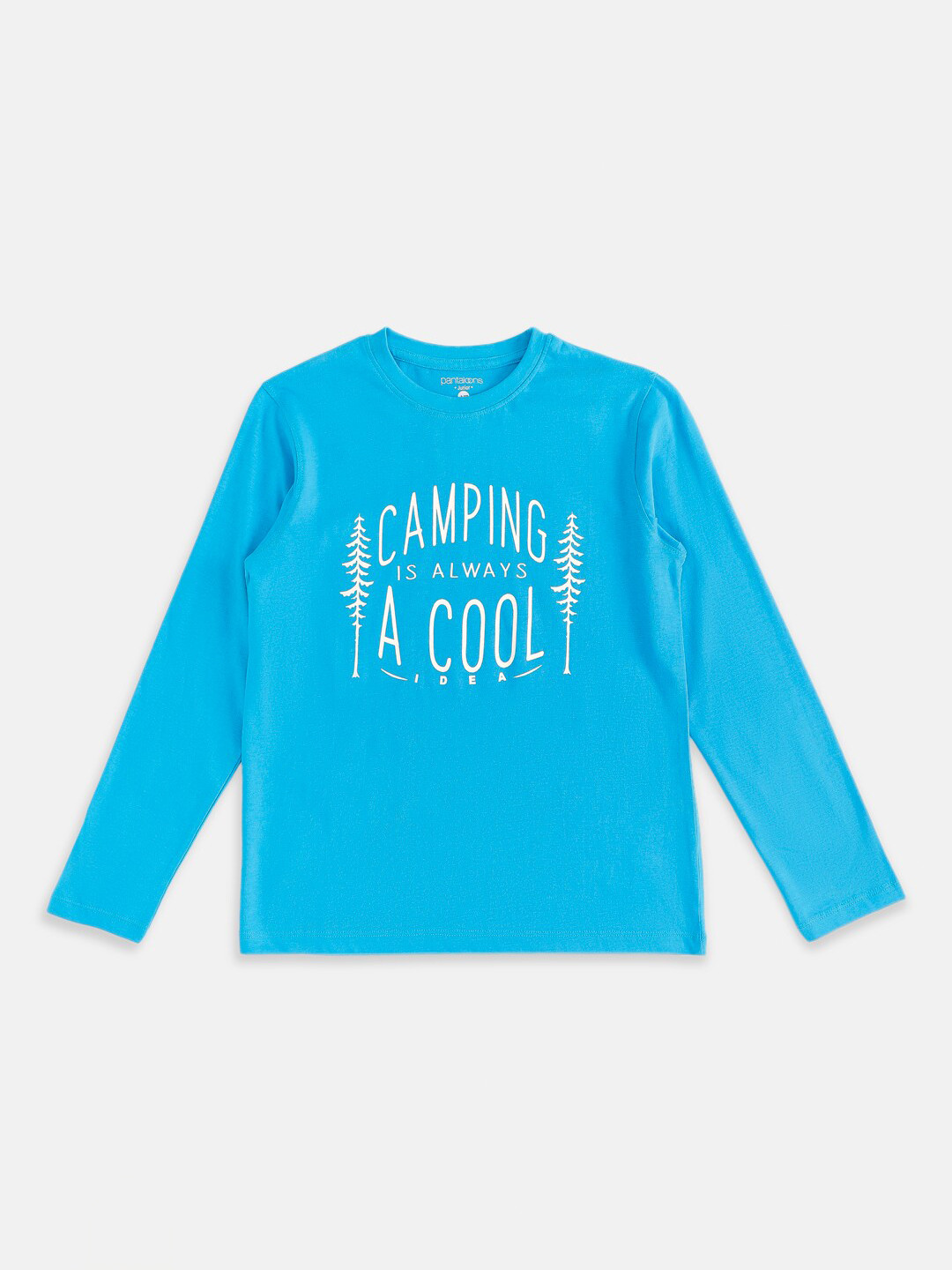 

Pantaloons Junior Boys Pack Of 2 Blue & Yellow Typography Printed Cotton T-shirt