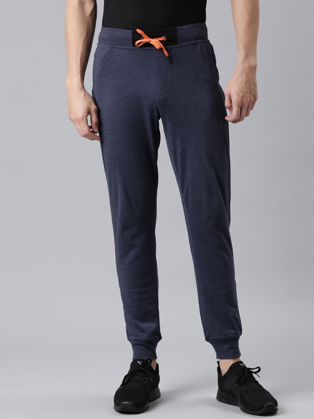 

FASO Men Blue Solid Organic Cotton Joggers