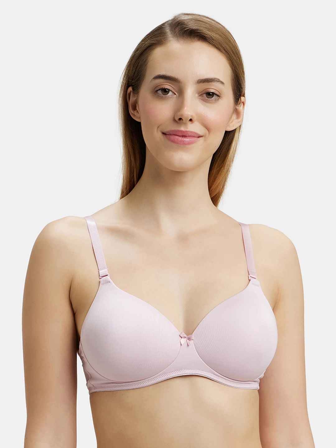 

Jockey Wirefree Padded Full Coverage Multiway Styling Tshirt Bra-1819, Pink