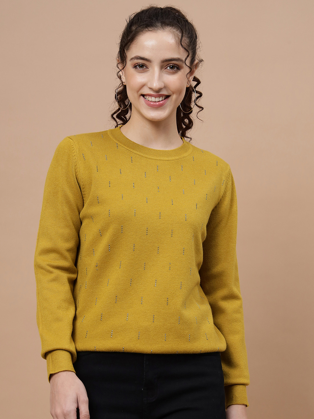 

Beatnik Women Embellished Detail Embellished, Yellow
