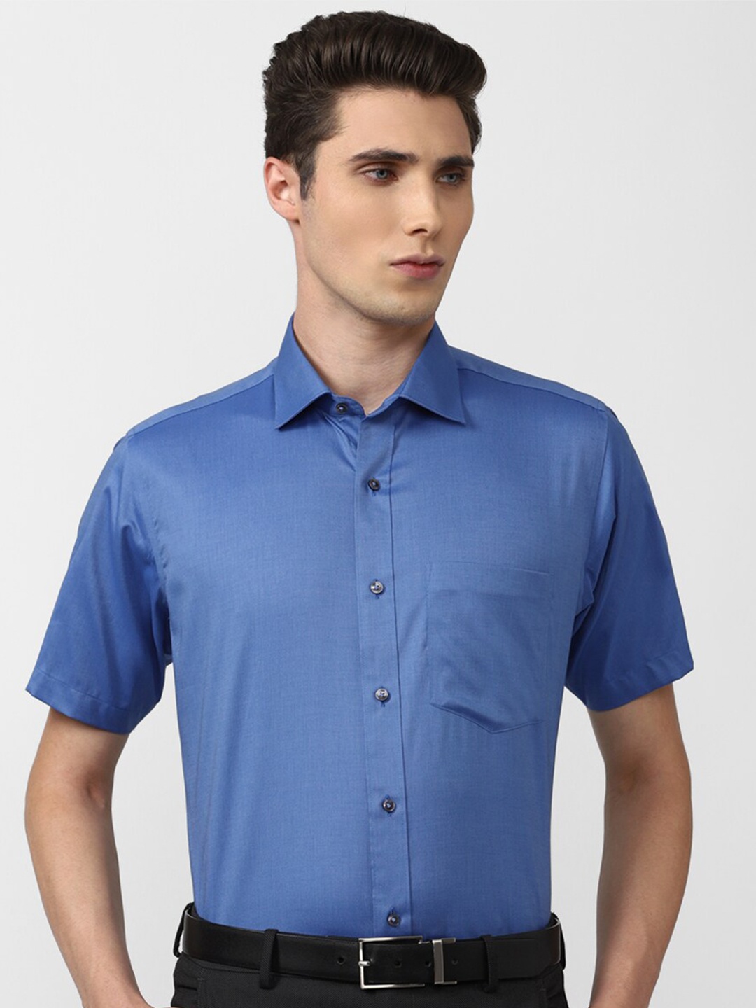 

Van Heusen Men Blue Formal Shirt