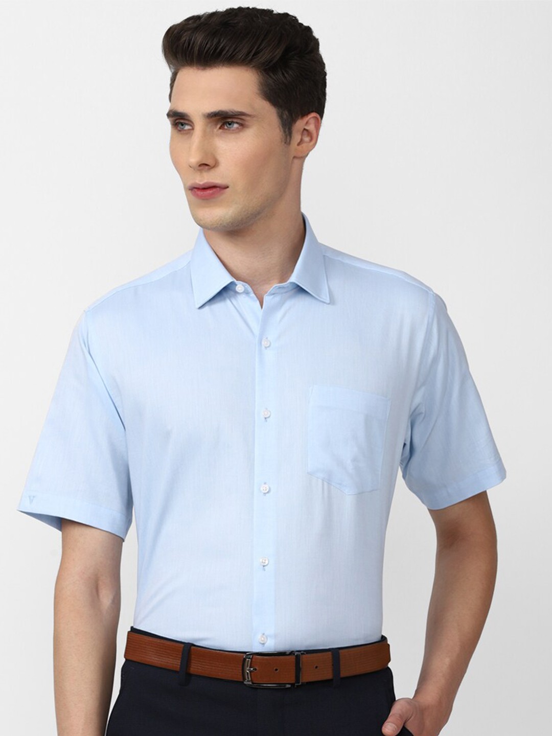 

Van Heusen Men Blue Casual Shirt