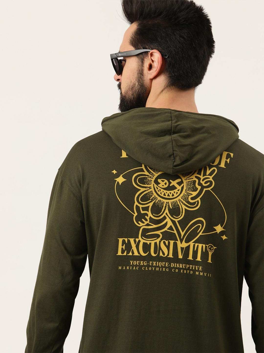 

Maniac Men Green Applique T-shirt