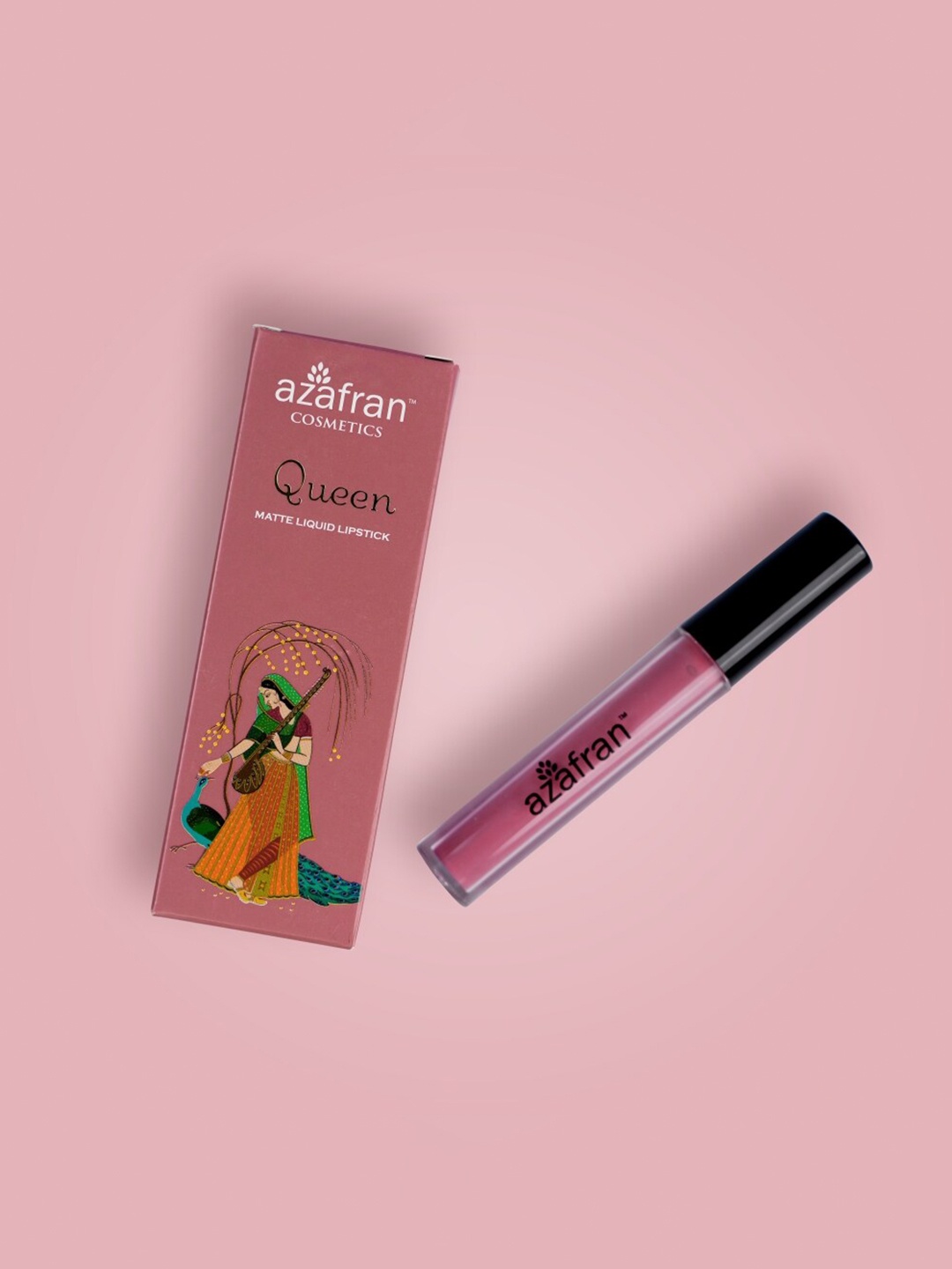 

Azafran Queen Matte Liquid Lipstick 3gm, Pink