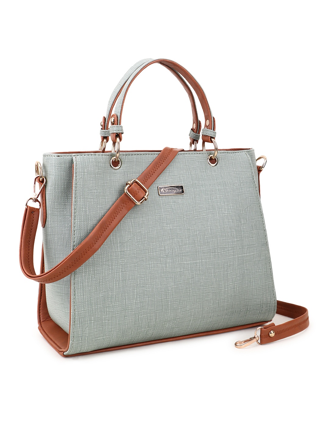 

SHINING STAR Olive Green PU Structured Handheld Bag