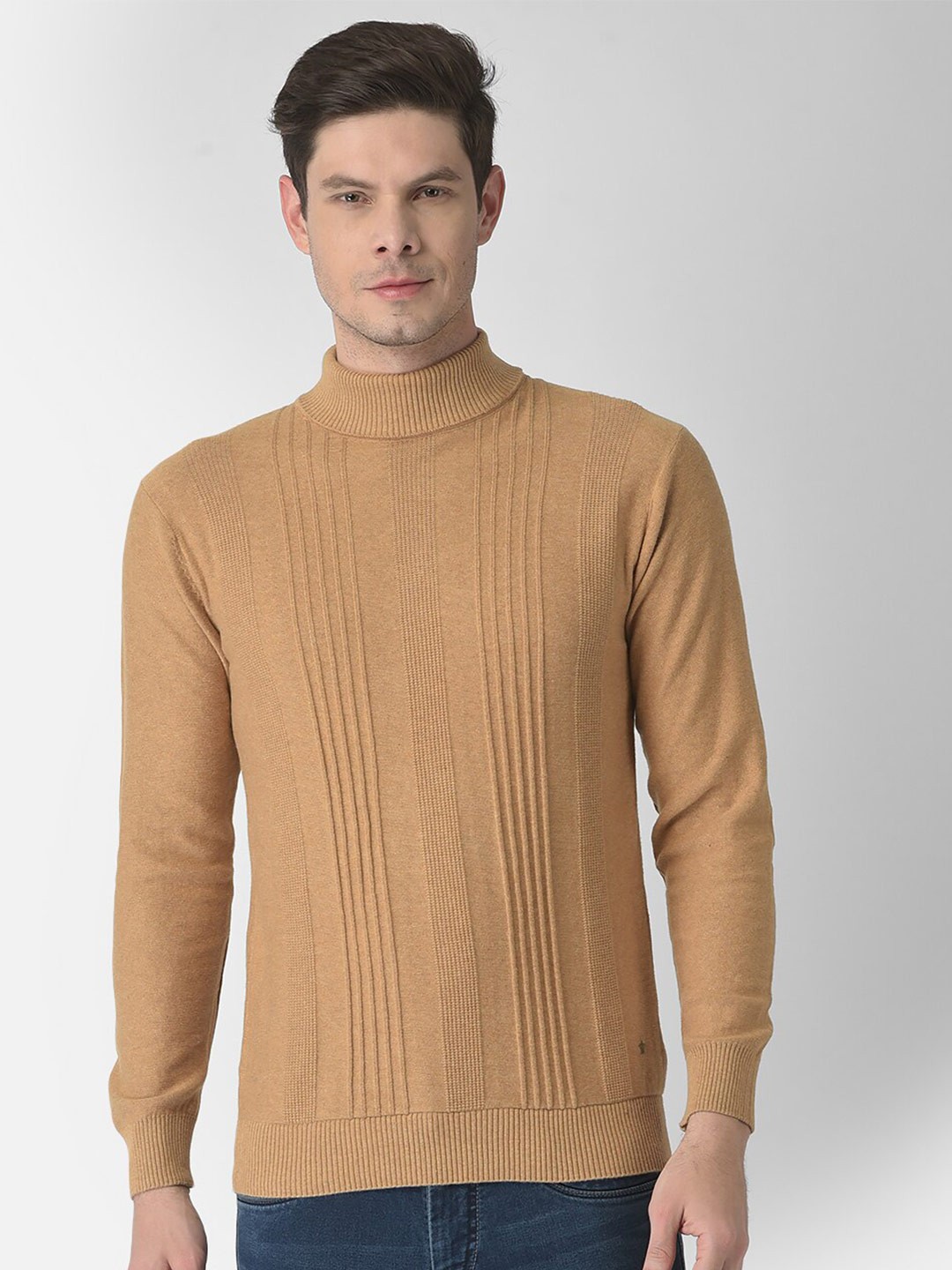 

Turtle Men Khaki Striped Pullover