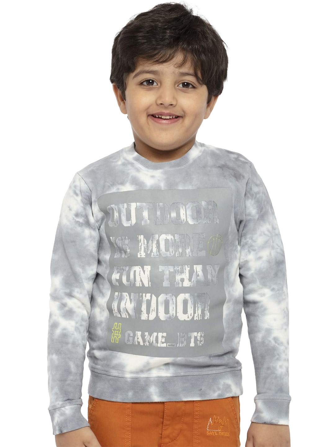 

UNDER FOURTEEN ONLY Boys Blue Printed T-shirt