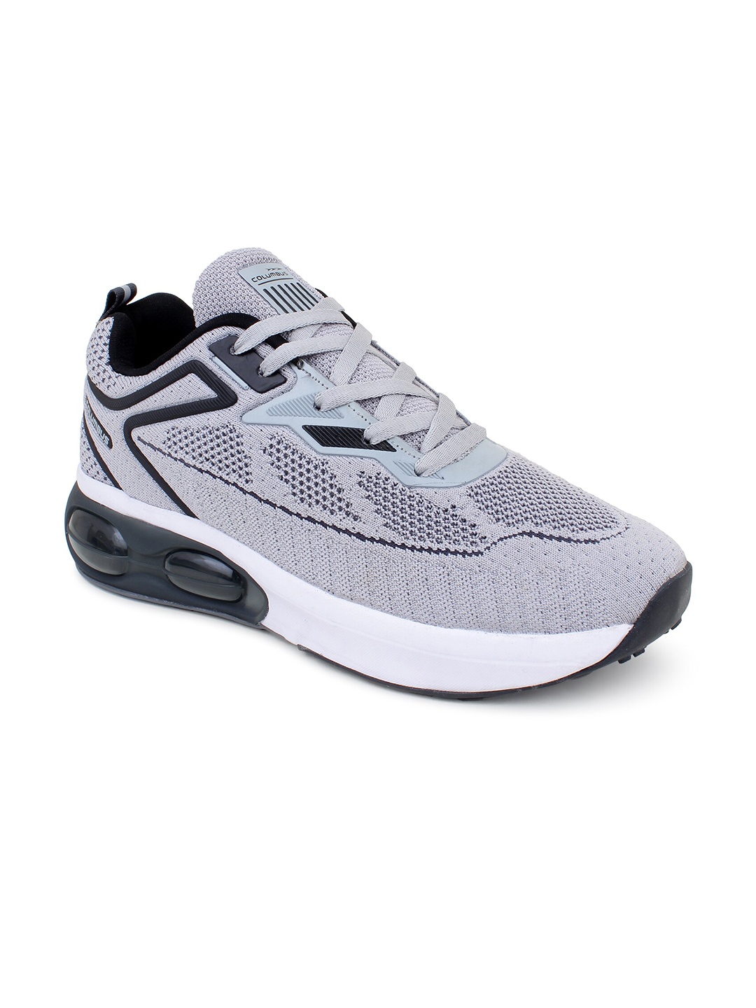 

Columbus Men Grey Mesh Running Shoes