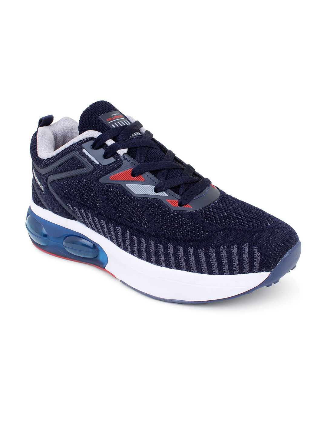 

Columbus Men Navy Blue Mesh Running Shoes